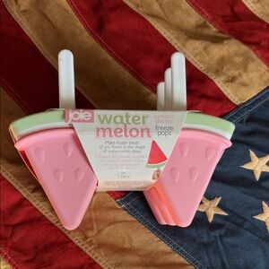 Joie Pink and Green Watermelon Popsicle Mold
